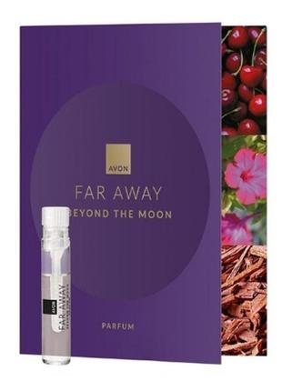 Открытка с пробным образцом духов far away beyond the moon 0,6ml