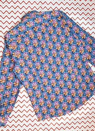 😉1+1=3 стильная синяя мужская рубашка в цветочный принт marvelis, размер 46 - 487 фото