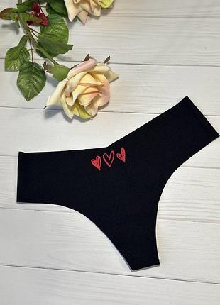 Трусики pink от victoria’s secret бесшовные