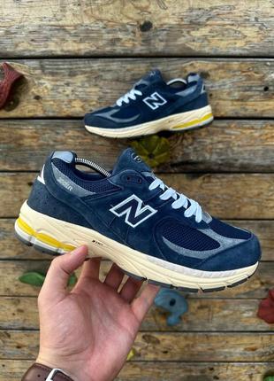 Натуральні замшеві кроси New Balance 827 White Blue Yellow White Blue Yellow, сині нью беланси чоловічі, молодіжні топ якості