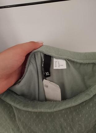 Топ із відкритими плечима з плямистої сітки h&m4 фото
