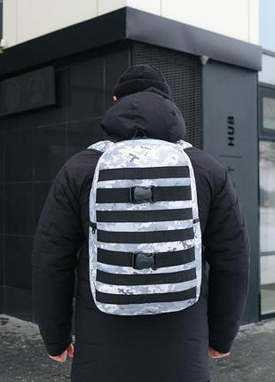 Армійський тактичний рюкзак, рюкзак туристичний, рюкзак дорожній міський fazan v2 сірий піксель shop