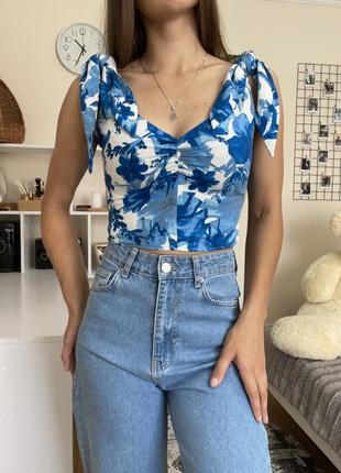 Топ zara на завязках, летний топ zara