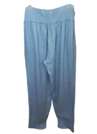 Льняные брюки в стиле бохо 44-46 размер2 фото