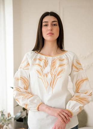 Вышиванка женская колоски