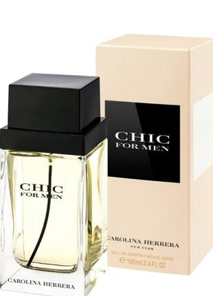 Carolina herrera chic for men туалетна вода 100 мл оригинал