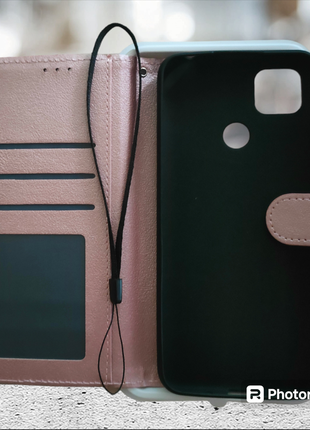 Стильний чохол книжка на xiaomi redmi 9c та 10a