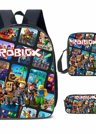 Рюкзак роблокс roblox, шкільний набір для хлопчиків: рюкзак для школ, сумка через плече