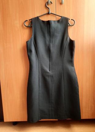 Идеальное черное мини платье платья сарафан прямого кроя5 фото