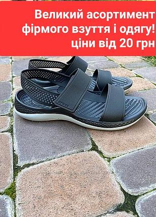 Жіночі сандалі crocs literide 360 sandal women black light.