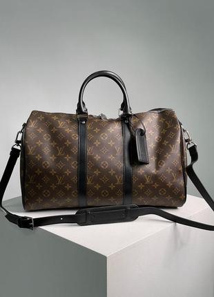 Louis vuitton keepall bandouliere 45 brown canvas (1 фото