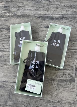Бутылка off-white gift ideas flexible water bottle men polyester black