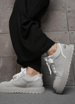 Женские стильные замшевые кроссовки ugg Bralt grey