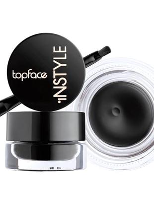 Подводка для глаз гелевая topface instyle gel eyeliner № 01 чорная