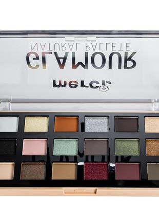 Палетка теней для век на 18 цветов merci glamour м-518