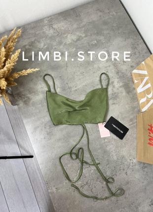 🌷новый сатиновый топ с хорошей спинкой от plt zara bershka h&amp;m stradivarius