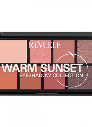 Палетка теней для век revuele eyeshadow collection "теплый закат", 15 г
