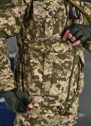 Тактичний костюм oblivion піксель військова форма снайпера з відділенням для гідратору