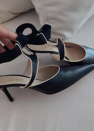 Итальянские туфли кожаные босоножки exclusive