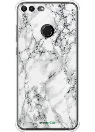 Чохол на huawei honor 9 lite мармур білий "4480sp-1359-8094", надійний захист для мобільних телефонів