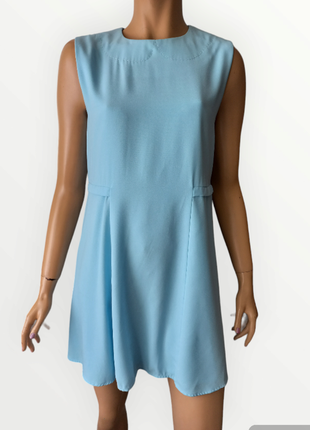 Нежное голубое платье naf-naf в стиле miu miu9 фото