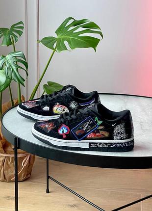 Мужские и женские кроссовки nike texas dunk low pro sb x neckface «black’