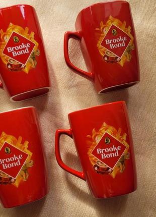 Круги чашки новые brooke bond 4шт