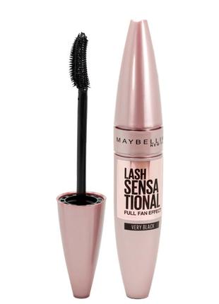 Туш для вій Maybelline sky high full fan effect very black