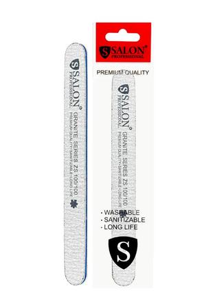 Пилочка для нігтів полірувальна salon professional granite series 100/100