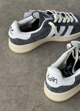 Кроссовки adidas campus korn grey white10 фото