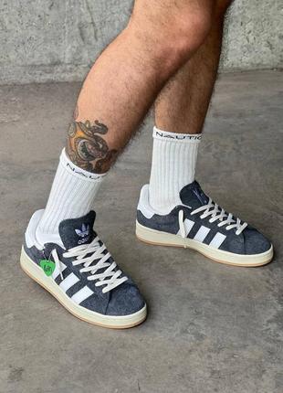 Кроссовки adidas campus korn grey white3 фото