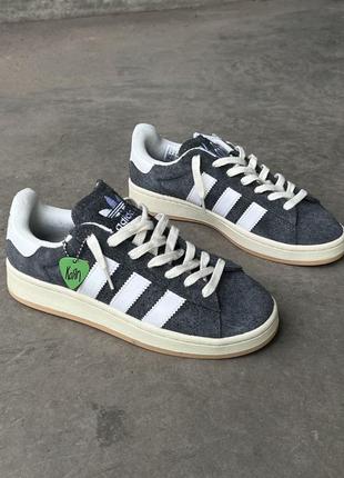 Кроссовки adidas campus korn grey white6 фото