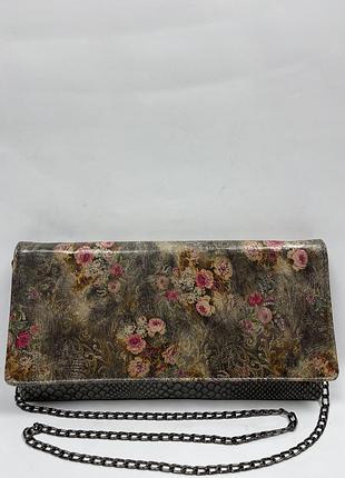 Шкіряна фірмова сумка- клатч на/ через плече etui bags