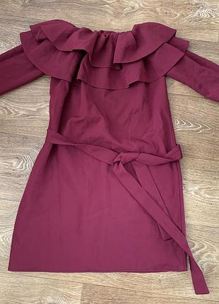 Гарна сукня бордо