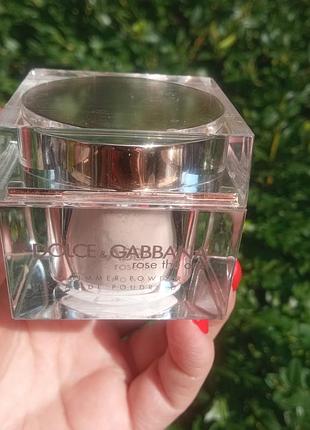 Пудра с кристаллами от dolce gabbana, отличное качество практически полная
