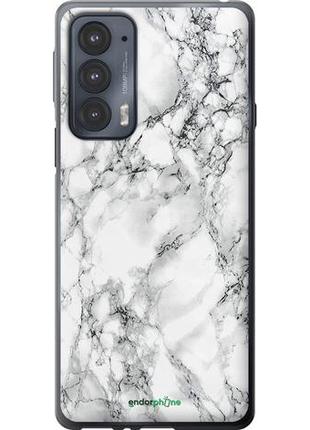 Чехол на motorola edge 20 мрамор белый "4480u-2497-8094", надежная защита для мобильных телефонов