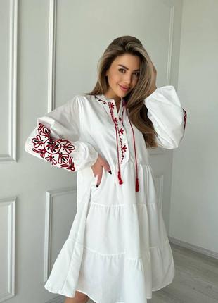 Вышитое платье5 фото