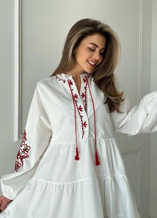 Вышитое платье8 фото