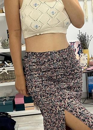 Длинная юбка с разрезом s/m