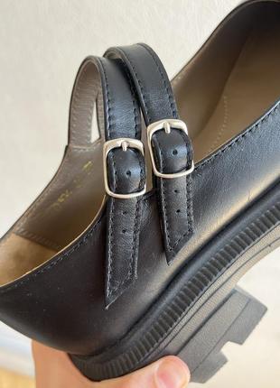 Шкіряні туфлі в стилі mary jane від українського виробника teshoes3 фото