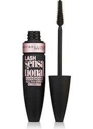 Туш для вій maybelline lash sensational luscious об'ємна подовжуюча