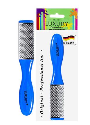 Терка для п'ят beauty luxury двостороння металева тм-01