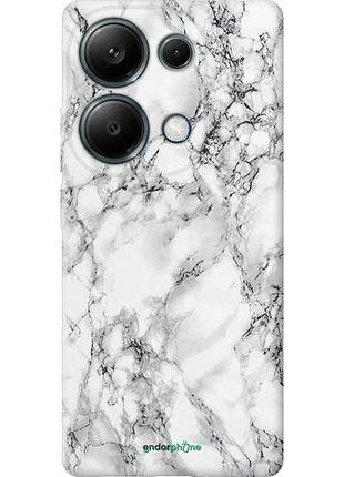 Чехол на xiaomi redmi note 13 pro 4g мрамор белый "4480u-3653-8094", надежная защита на телефон