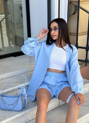 Костюм женский / женский костюм льняной двойка / шорты с рубашкой / лен / розовый костюм двойка / костюм голубый двойника / есть обмен /