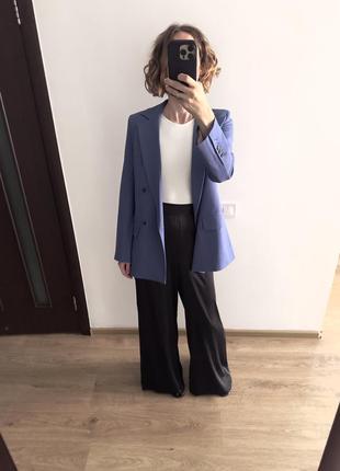 Пиджак leskizzo голубо-серого цвета6 фото