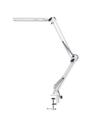 Лампа настільна maxus desk lamp 10w 3cct metal clip wh2 фото