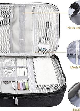 Универсальная дорожная сумка-органайзер aiqinu для кабелей...