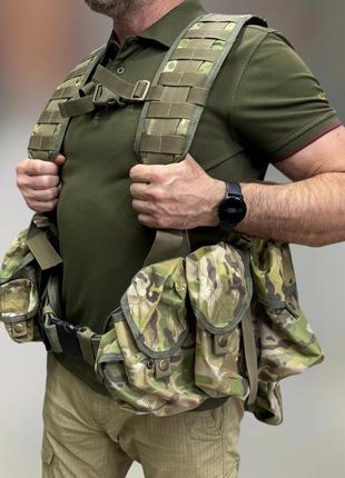 Рпс з кишенею під балістичний пакет та 6 підсумками, мультикам, ремінно-плечова розвантажувальна система