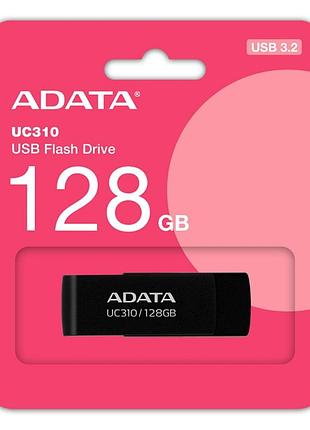 Flash a-data usb 3.2 uc310 128gb black5 фото