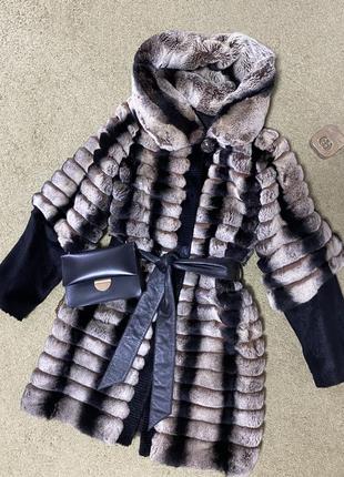 Шуба натуральная кролик рекс